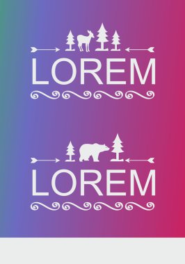 hayvanlar logo lorem simge