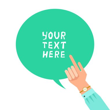 İşaret parmağı ile iş kadını eli 