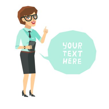 Kadın karakter balon