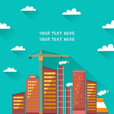 Prindustrial fabrika binası arka planı