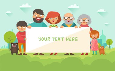 mutlu şık aile birlikte poz 