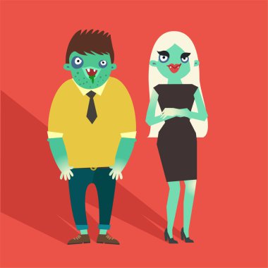 Hipster erkek ve kadın çift