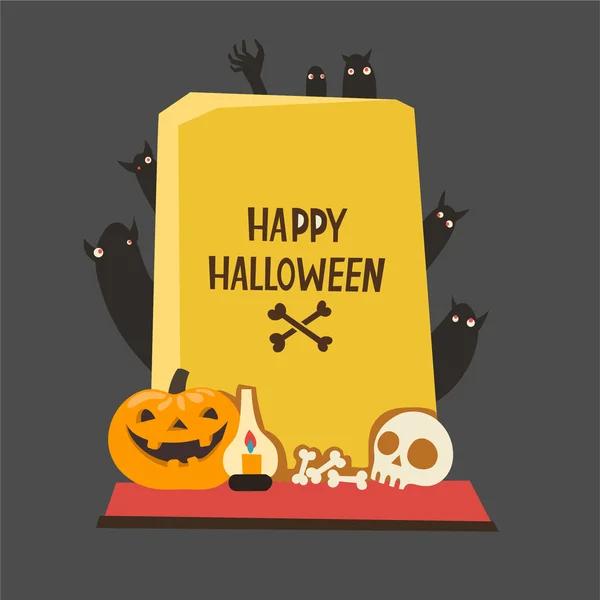 Tło dla Halloween lub zombie party — Wektor stockowy