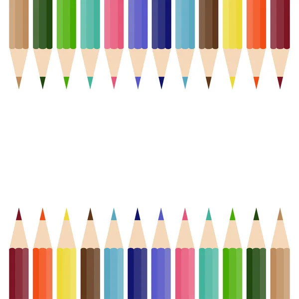 Lápices de color Vector — Vector de stock