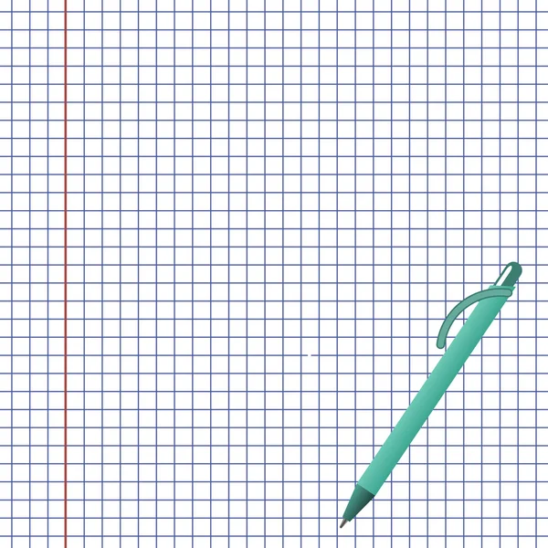 Блокнот папір і ручка — стоковий вектор