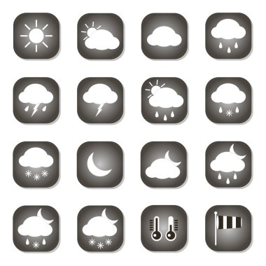 Hava simgeler vektör ayarla