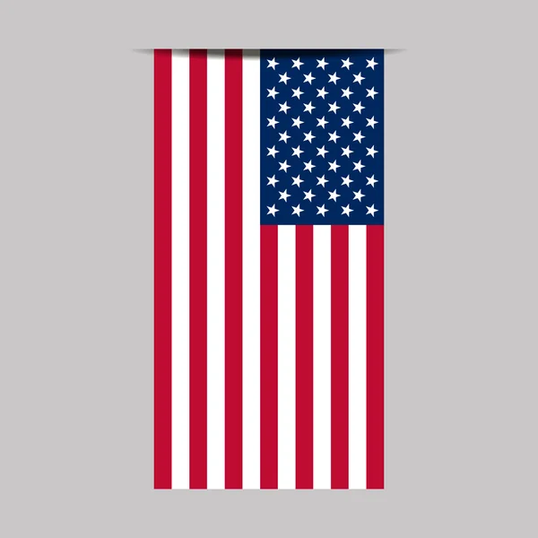 Vektor-Illustration der amerikanischen Flagge — Stockvektor