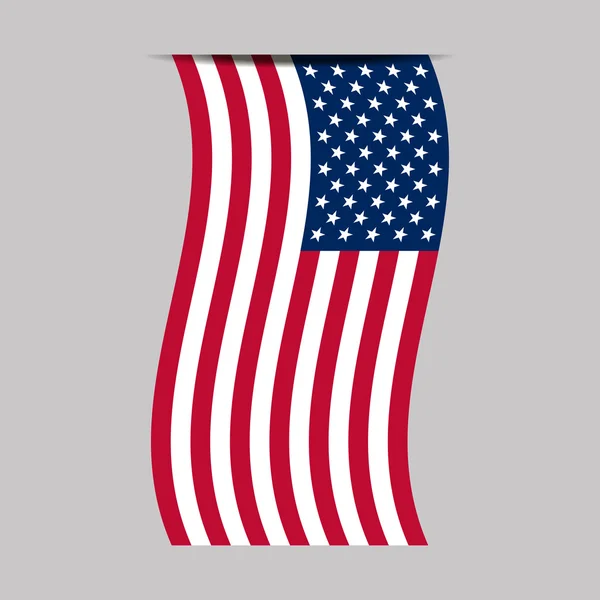 Vektor-Illustration der amerikanischen Flagge — Stockvektor