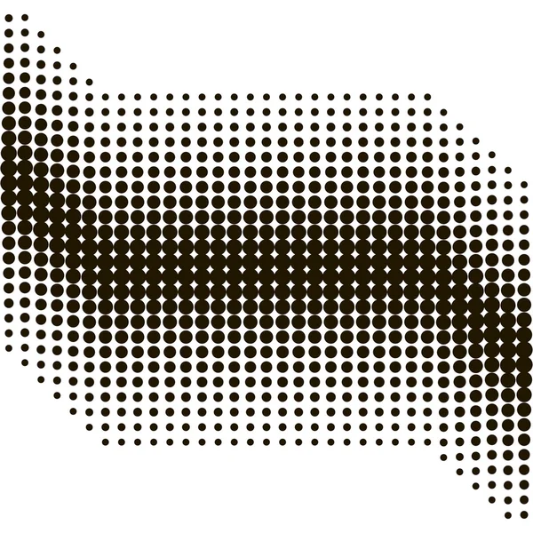 Abstrakter halbtongepunkteter Hintergrund. Schwarz-weiße Vektorabbildung — Stockvektor
