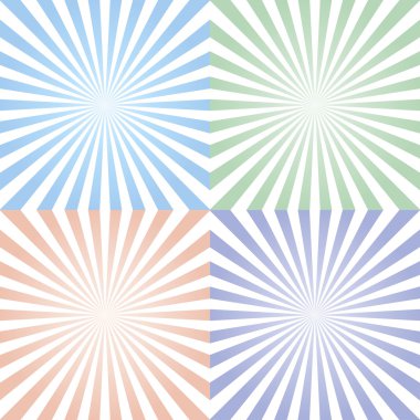 Güneş ışınları vektör illüstrasyonu