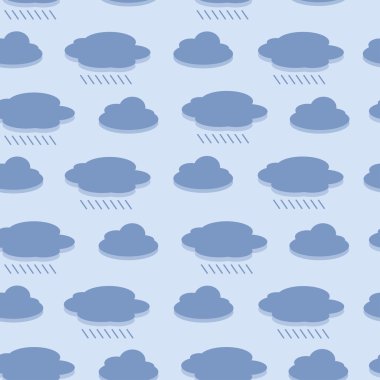 bulutlar ve yağmur ile Seamless Modeli