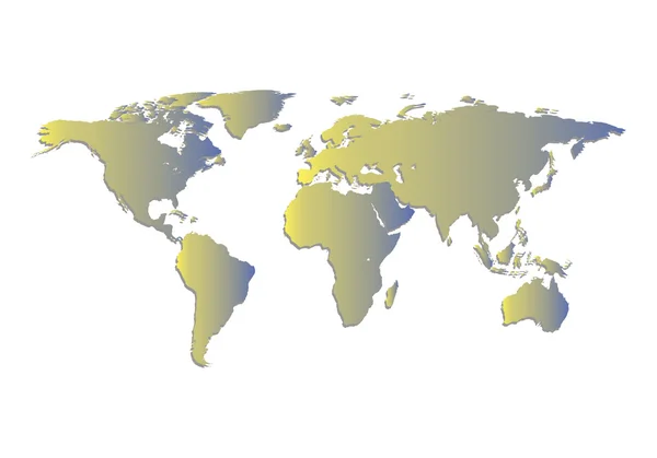 World map vector illustration — Stock Vector