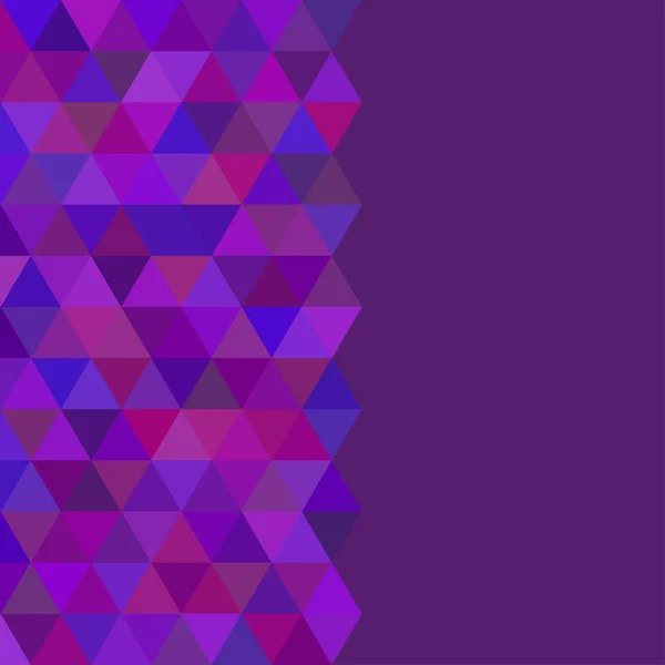Fond froid géométrique abstrait avec triangles et espace pour le message — Image vectorielle