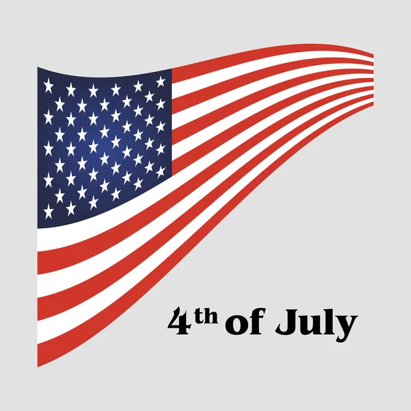 Día de la Independencia 4 de julio — Archivo Imágenes Vectoriales