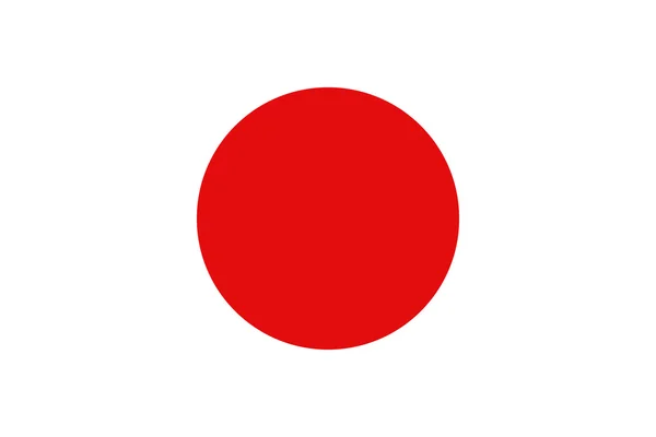 Japan-Flagge. Vektorillustration — Stockvektor