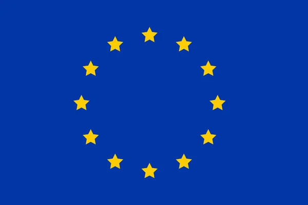 Flagge der Europäischen Union. eu-Flaggenvektor — Stockvektor