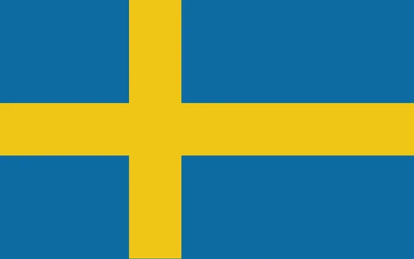 Sverige flagga. vektor illustration — Stock vektor