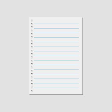 vektör defter kağıt