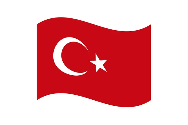 Turkey flag vector illustration — Stock Vector