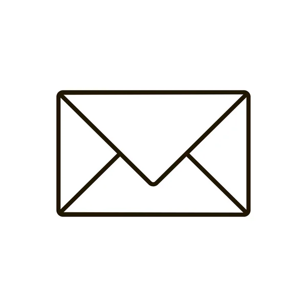 Mail pictogram vector illustratie — Stockvector