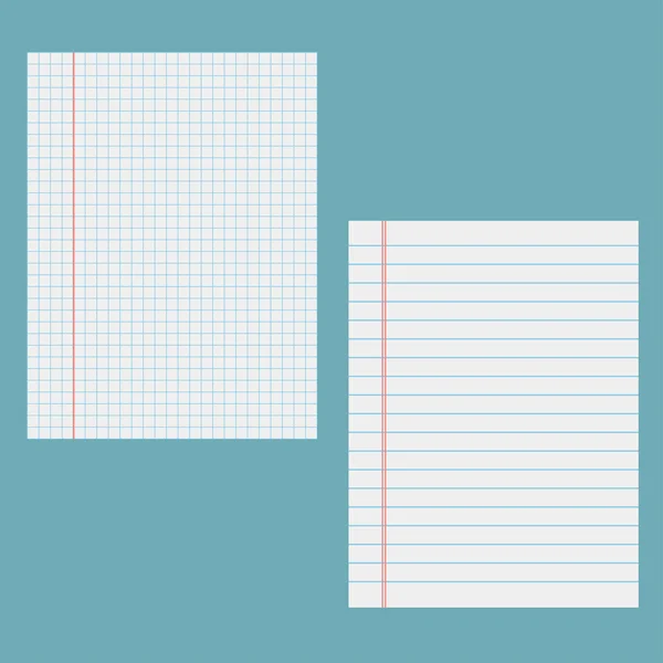 Papier carnet scolaire — Image vectorielle