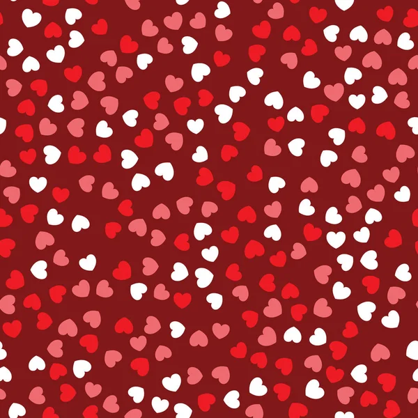 Абстрактне Векторне Тло Різними Кольорами Серця Конфетті Валентинів День — стоковий вектор