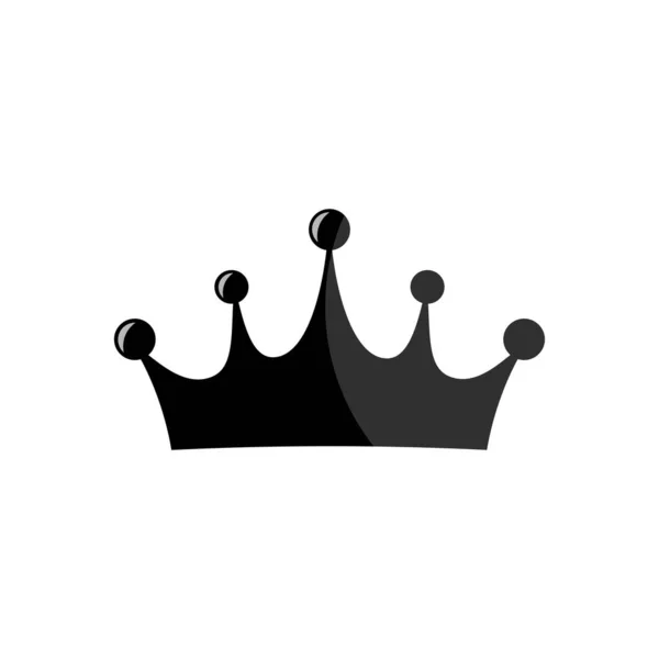 King Crown Vector Icon White Background — Stock Vector