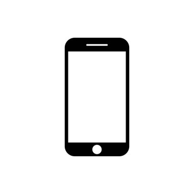 Akıllı telefon simgesi, mobil vektör illüstrasyonu