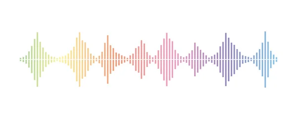 Ισοσταθμιστής Ηχητικών Κυμάτων Διάνυσμα Ηχητικού Κύματος Συχνότητα Ήχου Κυματομορφή Σήμα — Διανυσματικό Αρχείο