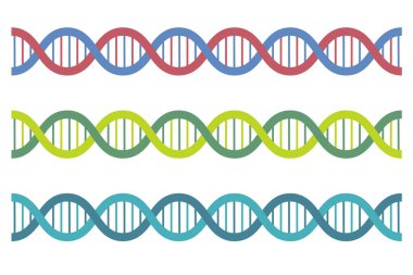 DNA yapısı molekül simgesi. DNA sarmal simgesi
