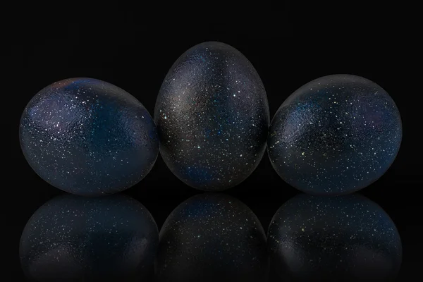 Galaxy colored Easter Eggs