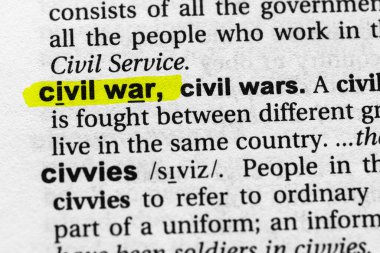 Sivil savaş kavramı ve anlamı vurgulandı.