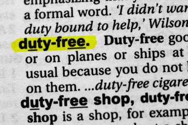 Sözcükler gümrüksüz kavram ve anlam vurgulandı