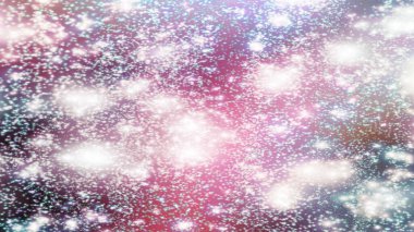 Bokeh ve bulanık ışıklarla dolu renkli Noel arkaplanı