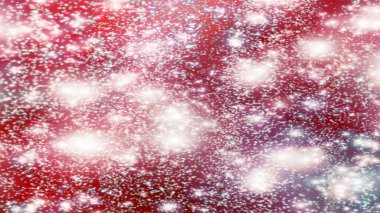 Kırmızı ve beyaz kar taneleri