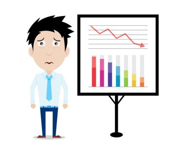 İşadamı çizgi film karakteri sunumlar