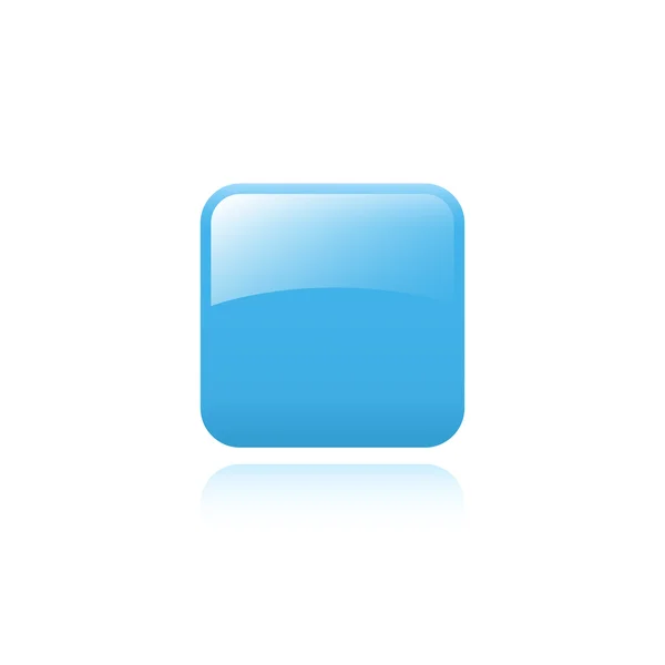 Niebieski przycisk kwadratowy — Wektor stockowy