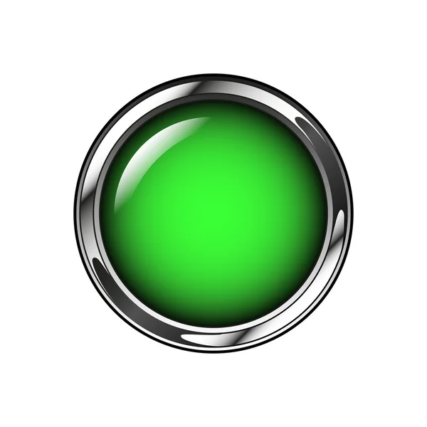 Botão web verde —  Vetores de Stock