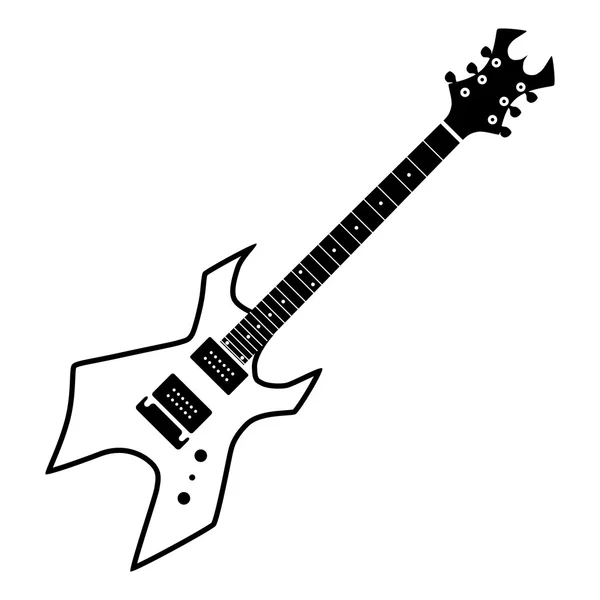 Elektromos gitár-ikon — Stock Vector
