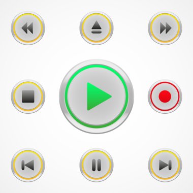 Media player düğmeleri