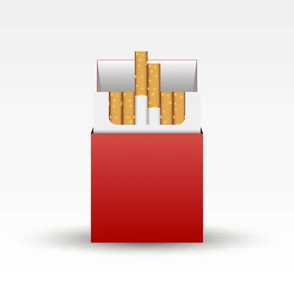 Un paquet de cigarettes illustration — Image vectorielle