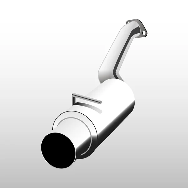 Ilustración del tubo de escape — Vector de stock