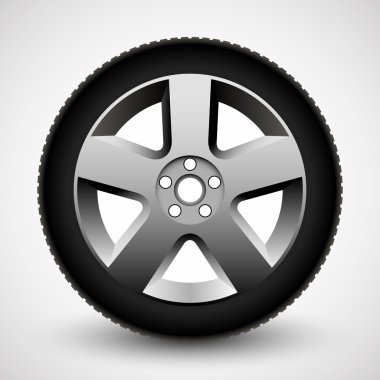 Araba tekerlek illüstrasyon