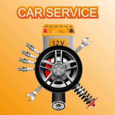 Hizmet logosu illüstrasyon