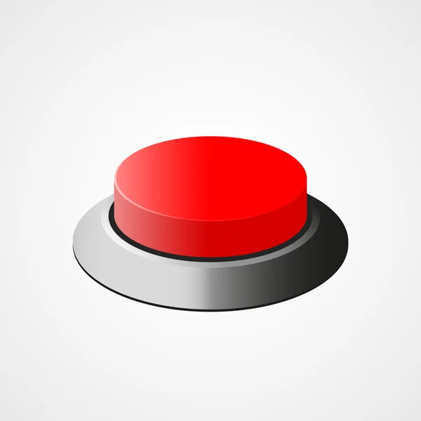 Botão vermelho web — Vetor de Stock