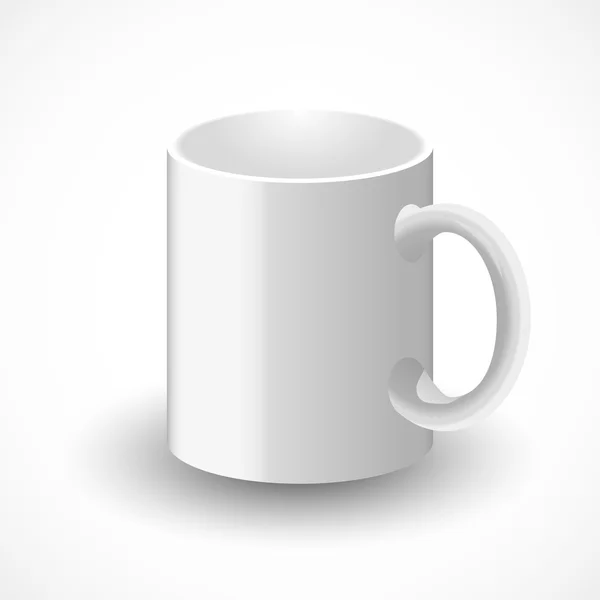 Illustration tasse blanche — Image vectorielle