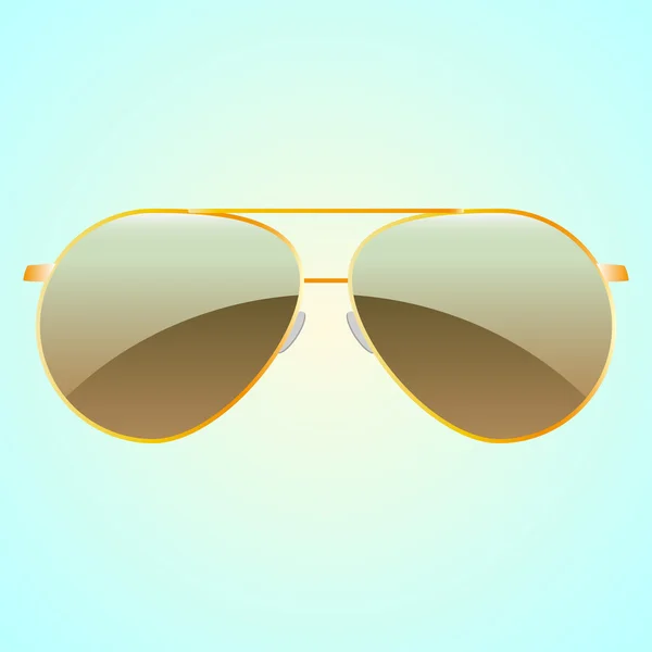 Lunettes de soleil sur fond bleu — Image vectorielle