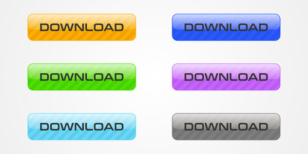 Набор цветных кнопок загрузки
