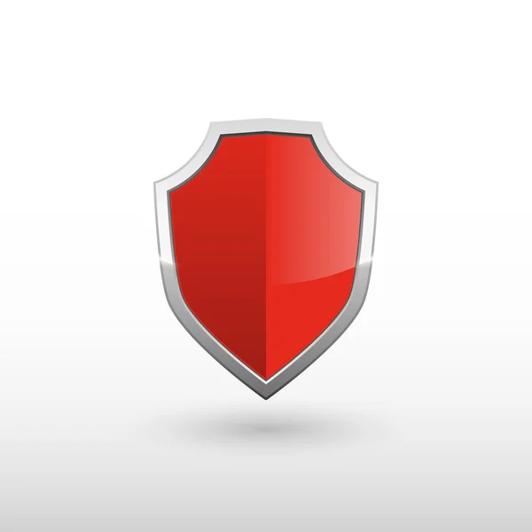 Ilustração escudo vermelho —  Vetores de Stock