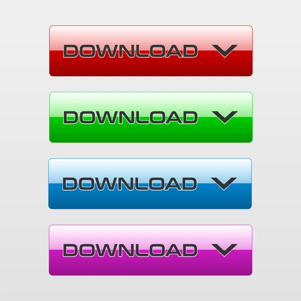 Reihe von Download-Buttons — Stockvektor